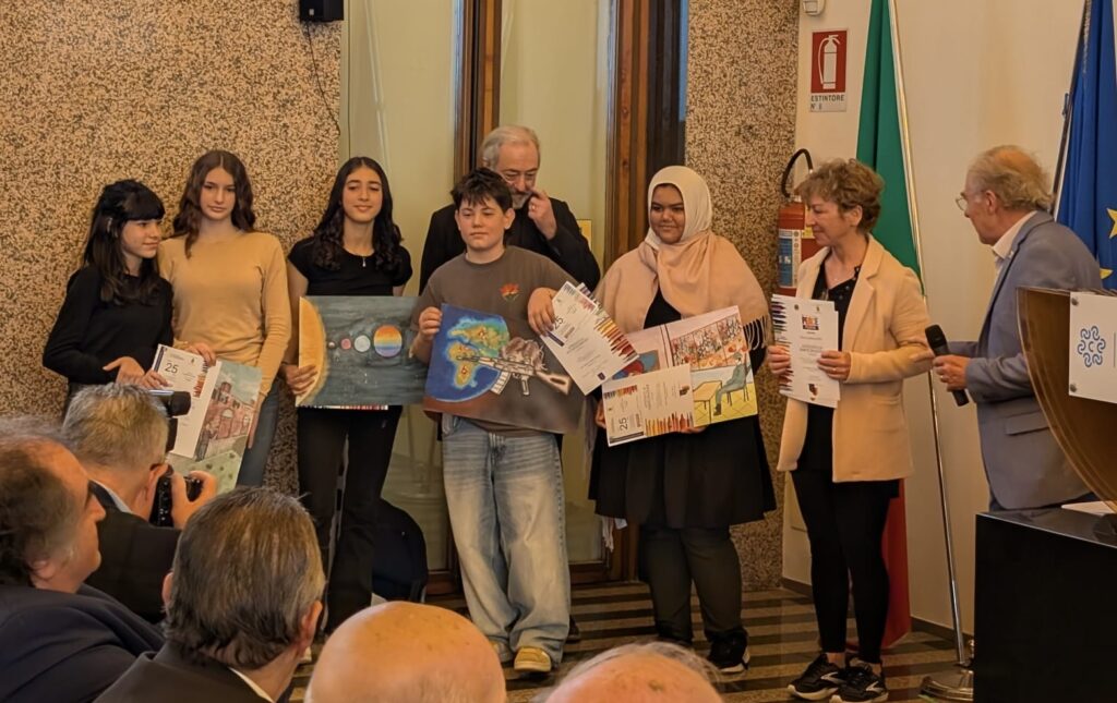 I nostri studenti durante la premiazione.